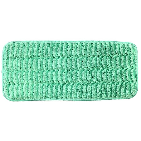 Monarch Brands Scrubbing Wet Flat Mop - 13in 0, Green, 120PK M800013G-CS